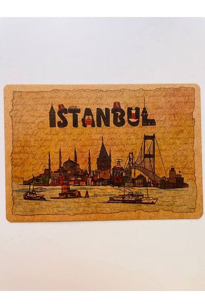 GALATA GIFT Θέμα Κωνσταντινούπολη, Νοσταλγικό, Kraft, Κάρτα, Καρτ ποστάλ, Καρτ ποστάλ, 16*11cm