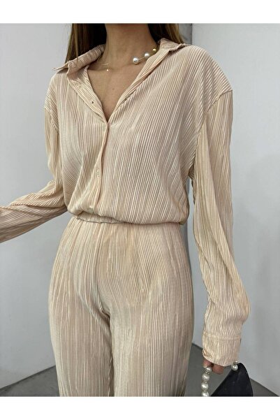 HİJABAYA Σετ πουκάμισο πιέτες και τοπ σετ