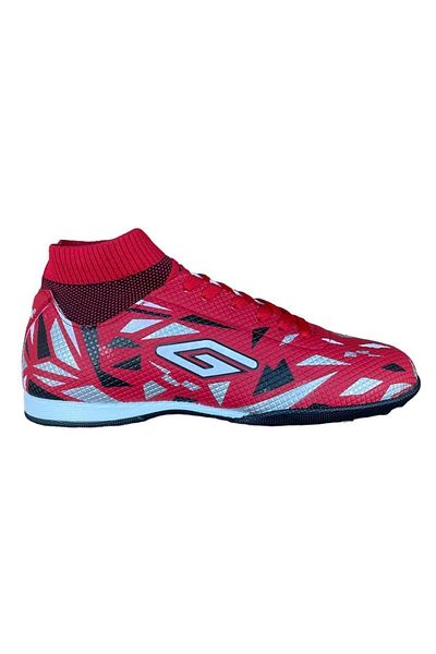 Liger Sock High Top Football Cleats Astroturf Football Shoes RED