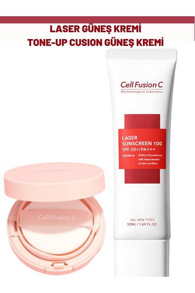 Cell Fusion C High Protective Compact Sunscreen and Laser Sunscreen Set - for All Skin Types