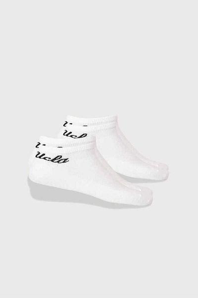 UCLA Adelıta Set of 2 White Jacquard Unisex Socks