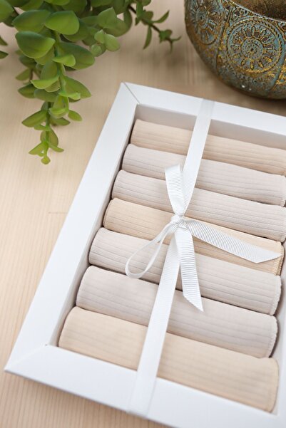 Childiva Özel Seri 7'li %100 Pamuklu Bebek Ağız Silme Mendili