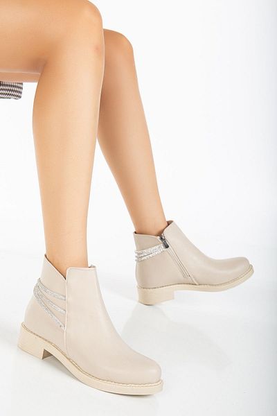 Tonny Black Γυναικείες - Thermo Sole, Three Stone Rope Boots με φερμουάρ με κοντό τακούνι