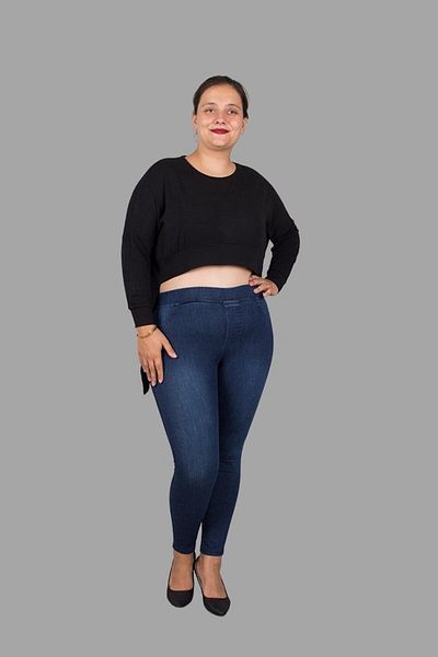 Truva XXL Black Plus Size Blouse - Short Front and Long Back Style