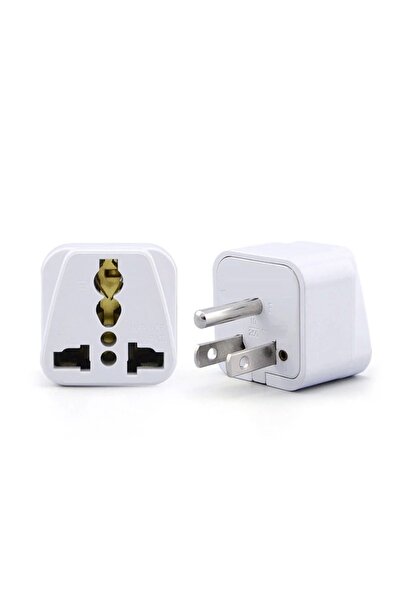 aogo Abd Priz Dönüştürücü 3 Pinli Fiş Adaptör Üniversal American Fiş Çevirici Type B Plug Adapter