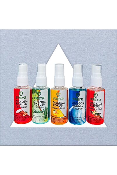 FREYR Ev Ve Araç Kokusu 5Lİ 5X50ML   (VANİLYAÇİLEK,MANGO KAVUN,ÇİLEKSAKIZ,ÖZE...