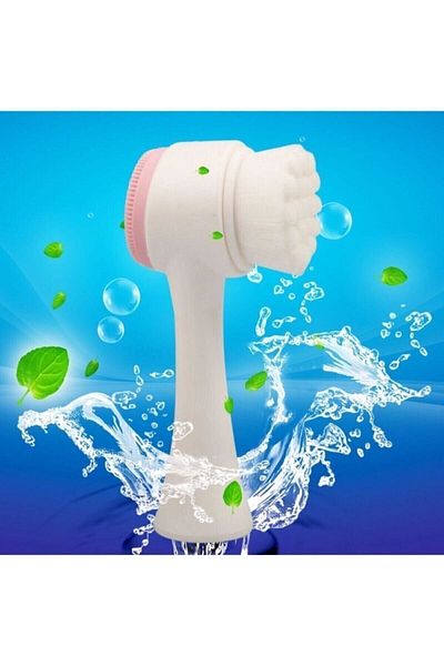 Keskin Hediyelik Double Sided Facial Skin Brush Silicone Blackhead Acne Removal Apparatus