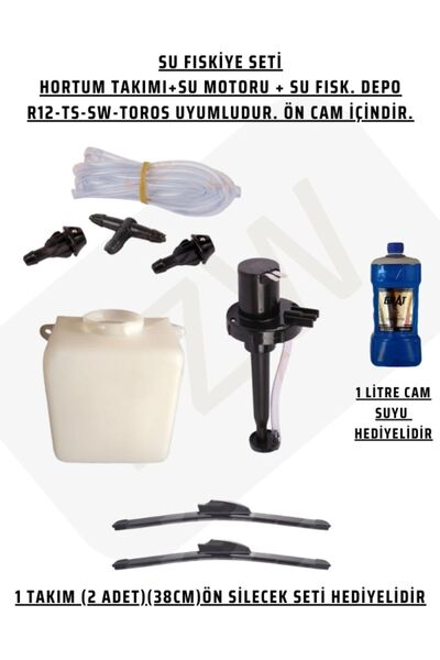 FZW RENAULT R12 SW TS TOROS SU FISKİYE MOTORU HORTUM TAKIM VE CAM SU DEPOSU S...