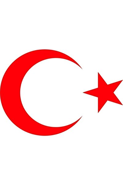 Oracal Türk Bayrağı Stıckers Ay Yıldız Kırmızı 22x16