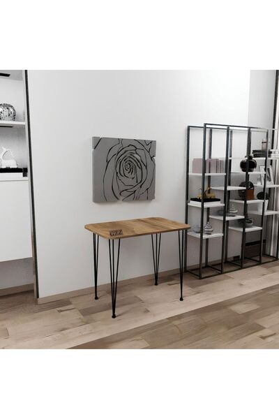 GZZ 60×90 Metal Ayaklı Masa Mutfak Çalışma Bilgisayar Masası Yükseklik 70 Cm