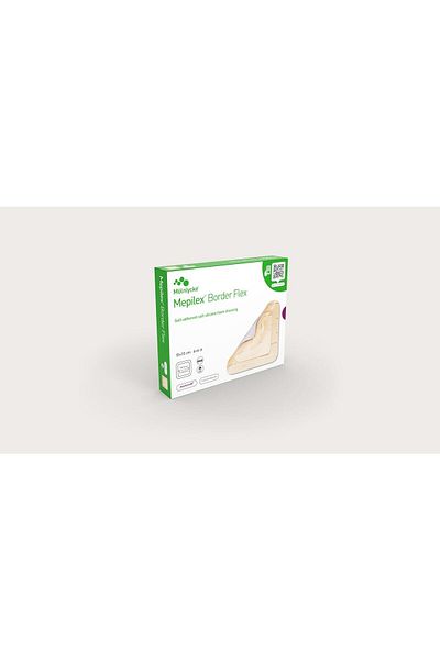 MÖLNLYCKE HEALTH CARE Mepilex Border Flex (10x10 سم غطاء جرح قابل للتمدد 360 درجة)