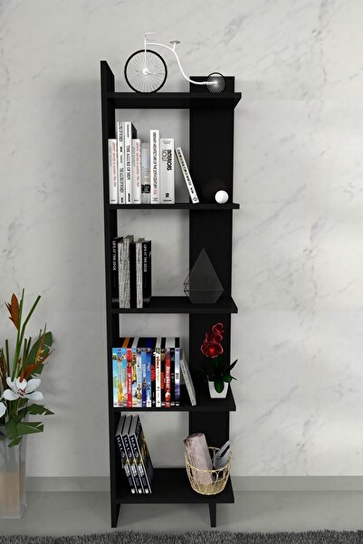 Moonlife Ersinan Basic Dekoratif Kitaplık Siyah