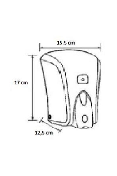 Vialli S5m Ιατρικός Διανομέας Υγρού Σαπουνιού 500 ml (ΛΕΥΚΟ)