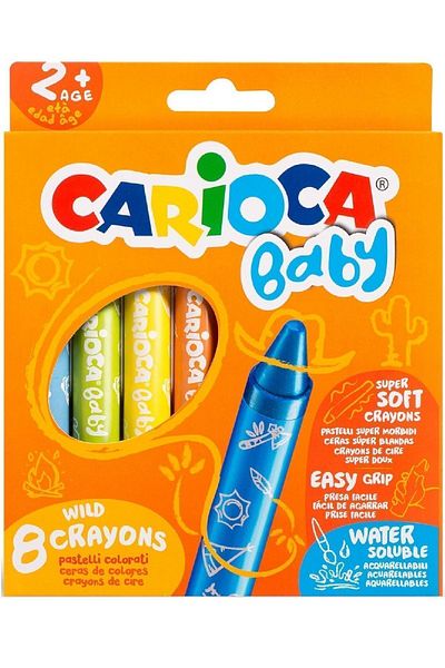 CARIOCA Jumbo Baby Soft Pastel Paint Set of 8