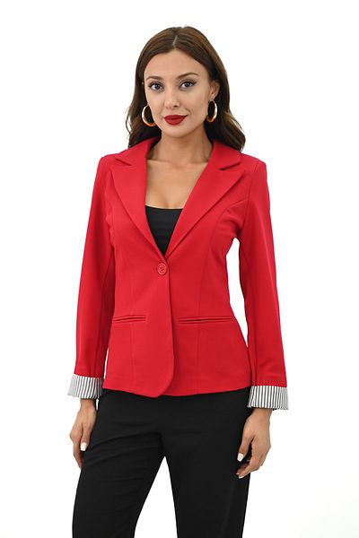 Koza Butik Single Button Detailed Women's Blazer Jacket 5522