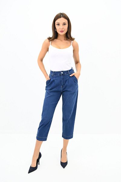 Koza Butik Pantaloni de damă Mom Mold Denim 4411-24