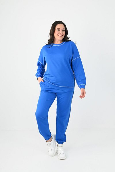 Koza Butik Γυναικείες φόρμες 8082 με ανάστροφη ραφή μεγάλου μεγέθους