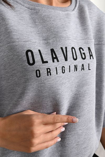 Koza Butik Γυναικείο φούτερ με στάμπα με λαιμόκοψη 1617-24