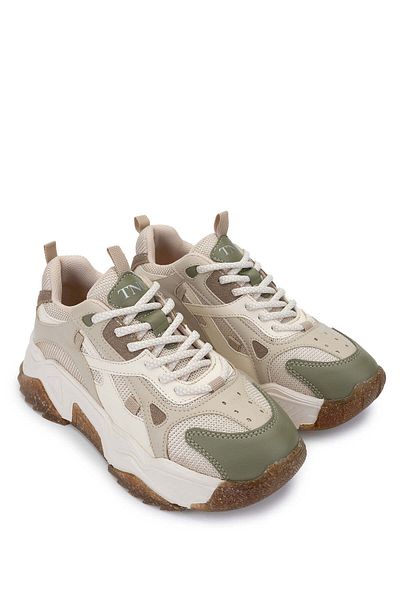 Tamer Tanca Vegan Women's Sneakers - White/Khaki Sports Shoes
