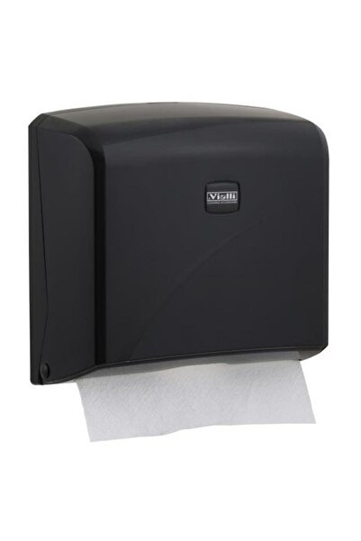 Vialli Z Katlı Kağıt Havlu Dispenseri Max 22 Cm 200 Adet Siyah K2b