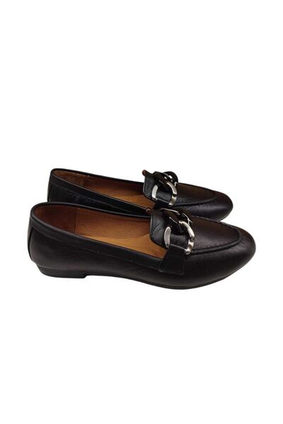 MARİNE SHOES 24Y100 Μοντέλο Μαύρα Γυναικεία Παπούτσια από Γνήσιο Δέρμα