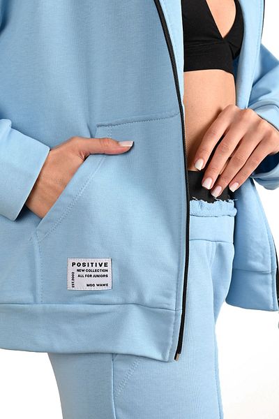 Koza Butik Γυναικεία αθλητική φόρμα με κουκούλα τσέπης 3939-24
