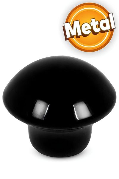 Badem10 Buton ciupercă metal negru - Mobilier rotund Bucătărie sertar dulap dulap