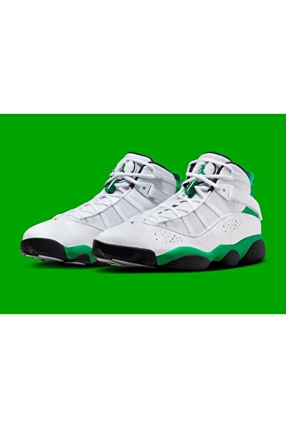 Nike حذاء كرة السلة الأبيض للرجال من Jordan 6 Rings322992-131