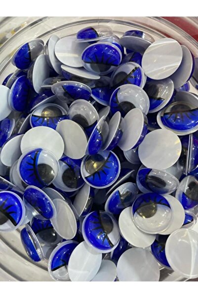 Simline Ochi care se mișcă cu gene albastre (3 PERECHI)