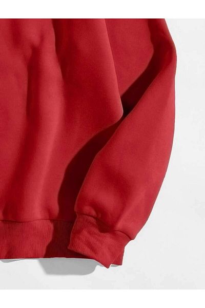 FAVORİST Houston Atl Printed Crew Neck Sweatshirt