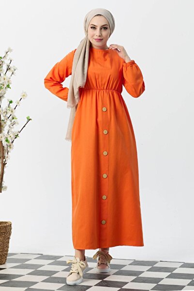 TOFİSA Φόρεμα 8369-πορτοκαλί