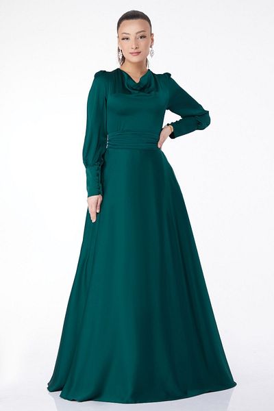 TOFİSA 23685-ZUMRUT Evening Dress