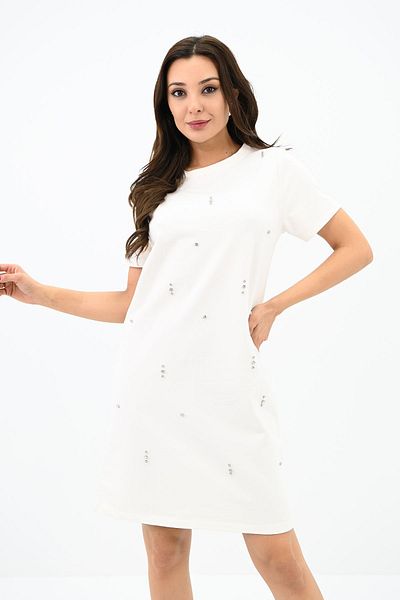 Koza Butik Γυναικείο Πέτρινο Φόρεμα Κοντομάνικο 5212-24