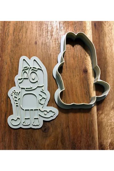 Lena Gift Store مجموعة تشكيل البسكويت الزرقاء - قالب السكر ومشكل العجين