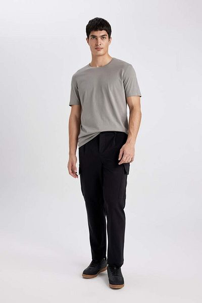 DeFacto Men's T-Shirt T5014Az/Gr90 Gray