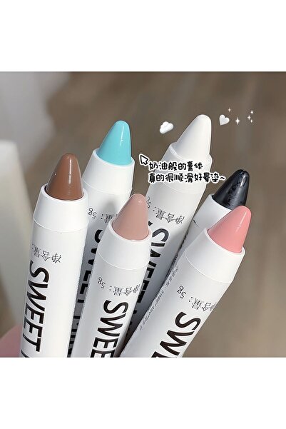 sweet mint Yüksek pigmentli ışıltılı kore kalem far aydınlatıcı kalemi (BEYAZ 03)