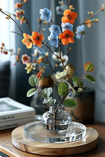Pleksi Marketi Plexi Transparent Riser and Presentation Base --cap:25 Cm -thickness:15 Mm--
