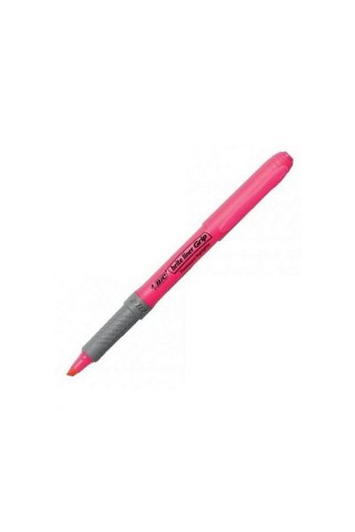 Bic Briteliner Grip Highlighter Pink 'Box of 12'