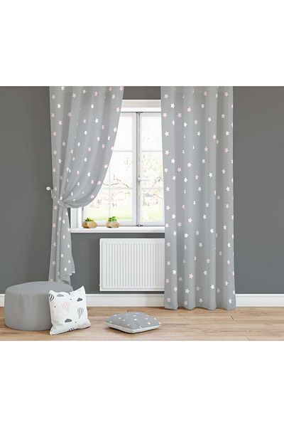 Lolla Evmila Children's Room Patterned Background Curtain