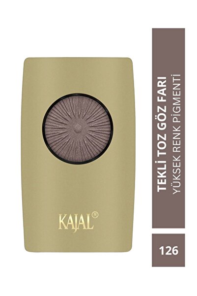 KAJAL Yüksek Renk Pigmentasyonlu Tekli Toz Göz Farı Bizon Kahvesi - No: 126