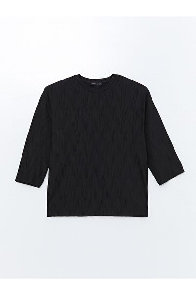 LC Waikiki Textured Crew Neck Women's T-shirt