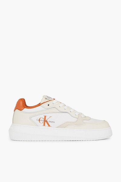 Calvin Klein Women's Suede and Leather Upper with Brand Logo Comfortable Foam Insole Polyster Blend Mesh Lined B