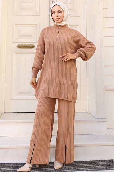 benguen Σετ Πλεκτά Mink - 11030-36 Πόδι με φερμουάρ