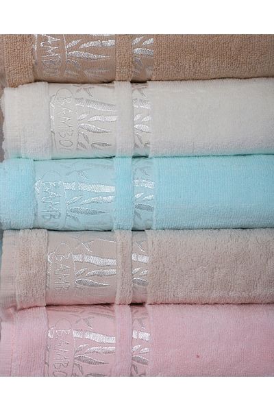 Denia Home Textile 6-Piece Bamboo Hand-Face Towel Set