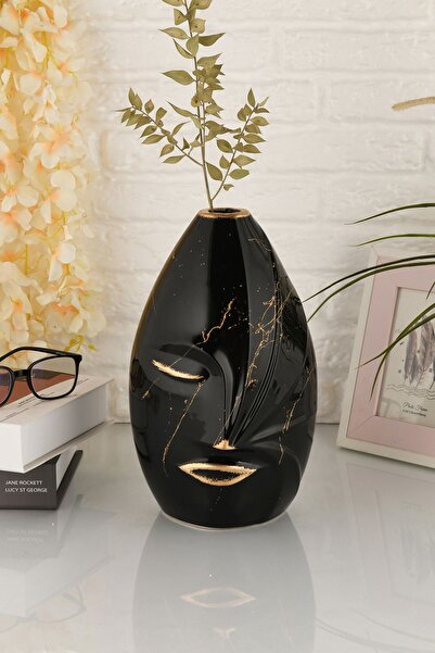 ANGDESİGN Vază din ceramică neagră AngDesign