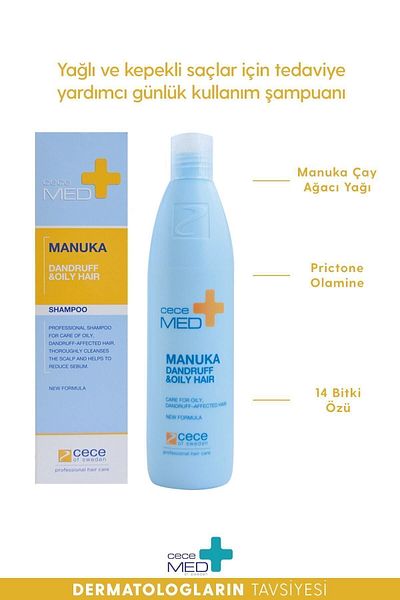 CECEMED Anti-Dandruff Shampoo with Manuka Oil - 300 ml