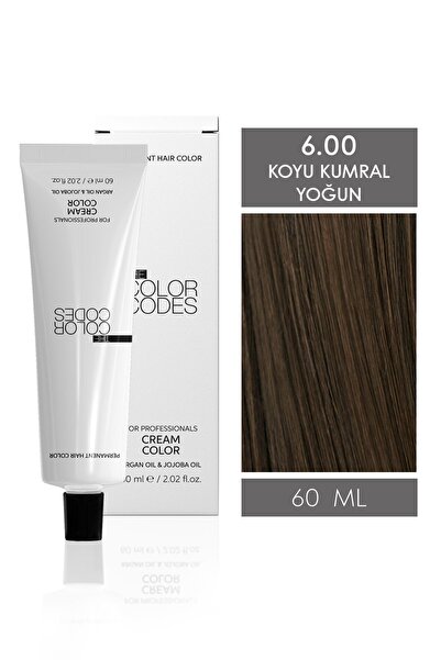 THE COLOR CODES CREAM COLOR SAÇ BOYASI 6.00 YOĞUN KOYU SARI 60ML