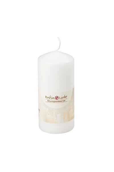 White Cylinder Candle 150x75mm