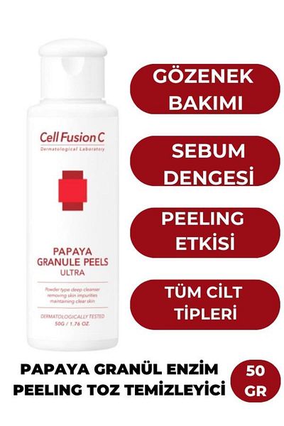 Cell Fusion C 50 gr Papaya Granular Enzyme Peeling Powder - Cleanser
