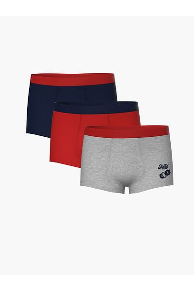LC Waikiki Lcw Kids Grey Printed Boys' Boxers 3Pcs